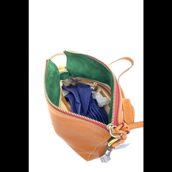 Dooney & Bourke Florentine Leather Laurel Crossbody Natural - Picture 4 of 4